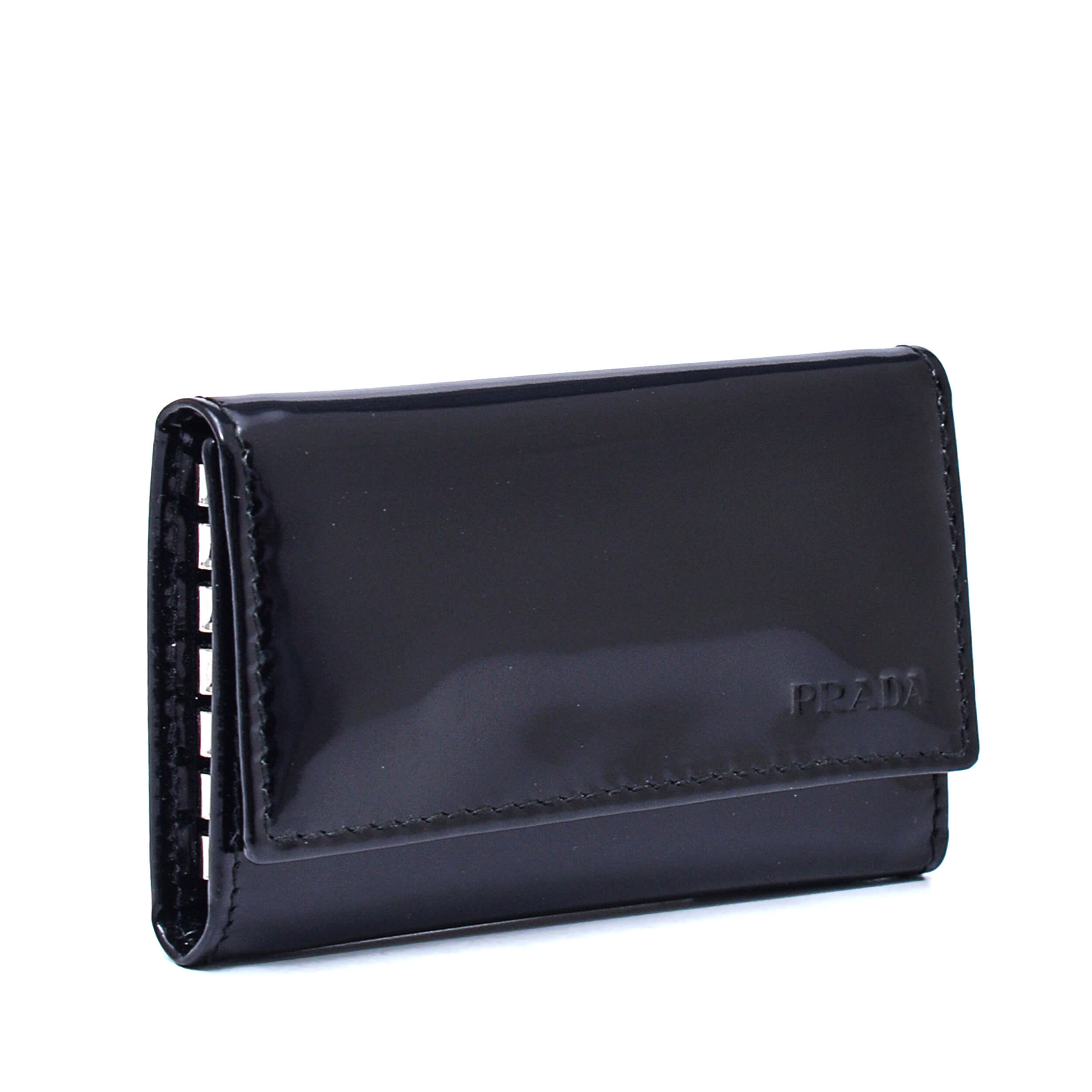 Prada - Black Patent Key Holder